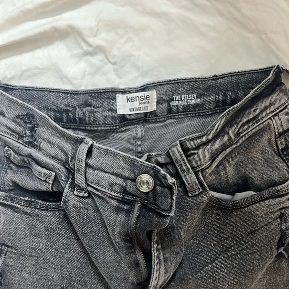 Black Denim Women's Jeans - Picture 2 of 3